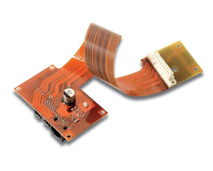 Rigid-Flex PCB Bare Board with UL Certification for EV and Impedance Control in Black Silkscreen Color