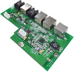 Reliability Vehicle Industry PCB Assembly with LW/LS min. 0.05mm and Green Solder Mask