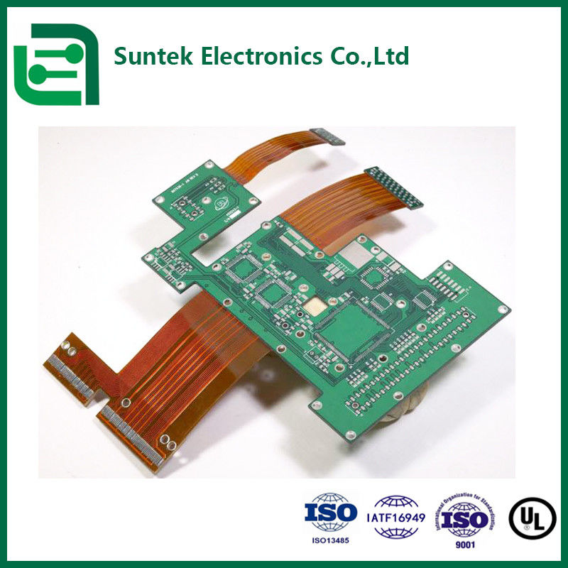 China And Cambodia FPC Flexible Assembly PCBA With FR1 And Gold Finger 0.13um Surface Finish