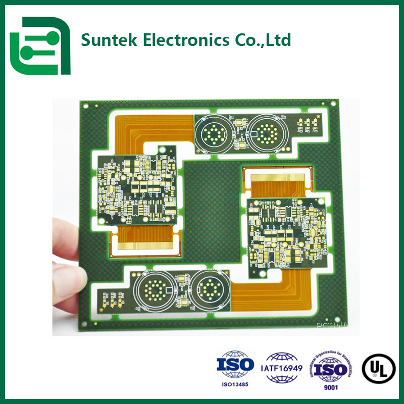 1-6 Layer PCB Assembly PCBA with Green Solder Mask and Maximum Board Thickness 8.0mm