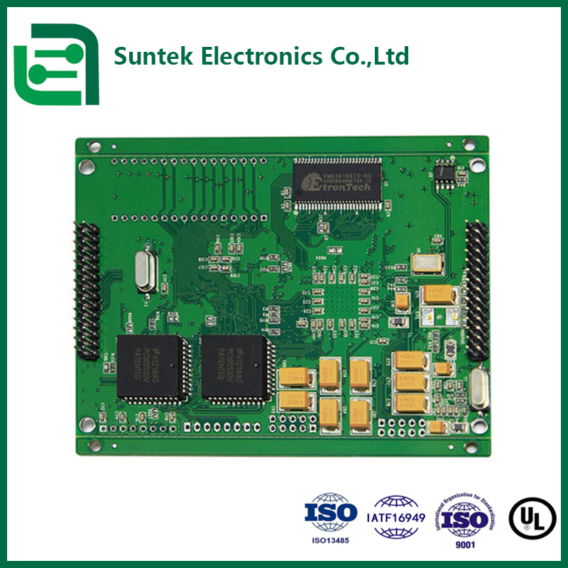 1-6 Layer PCB Assembly PCBA with Green Solder Mask and Maximum Board Thickness 8.0mm
