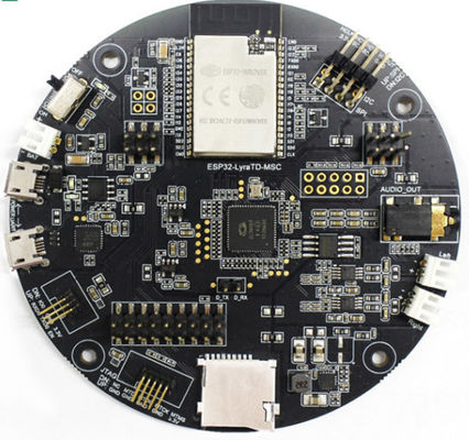 Pcb Box Build Assembly Services Rohs Black SMT Assembly Hard Gold Plating