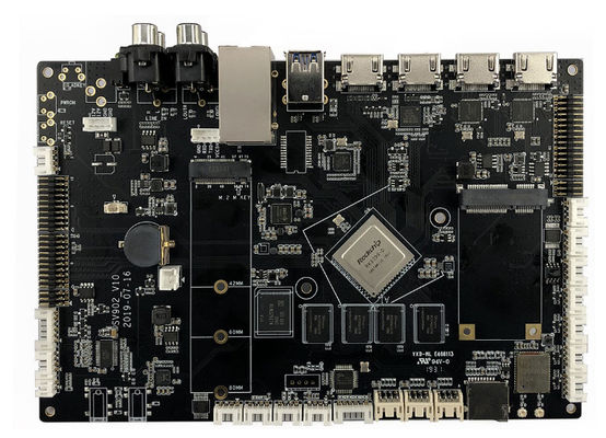 Black Fast Turn Printed Circuit Board Assembly Prototype 8-Layer IPC Class 2